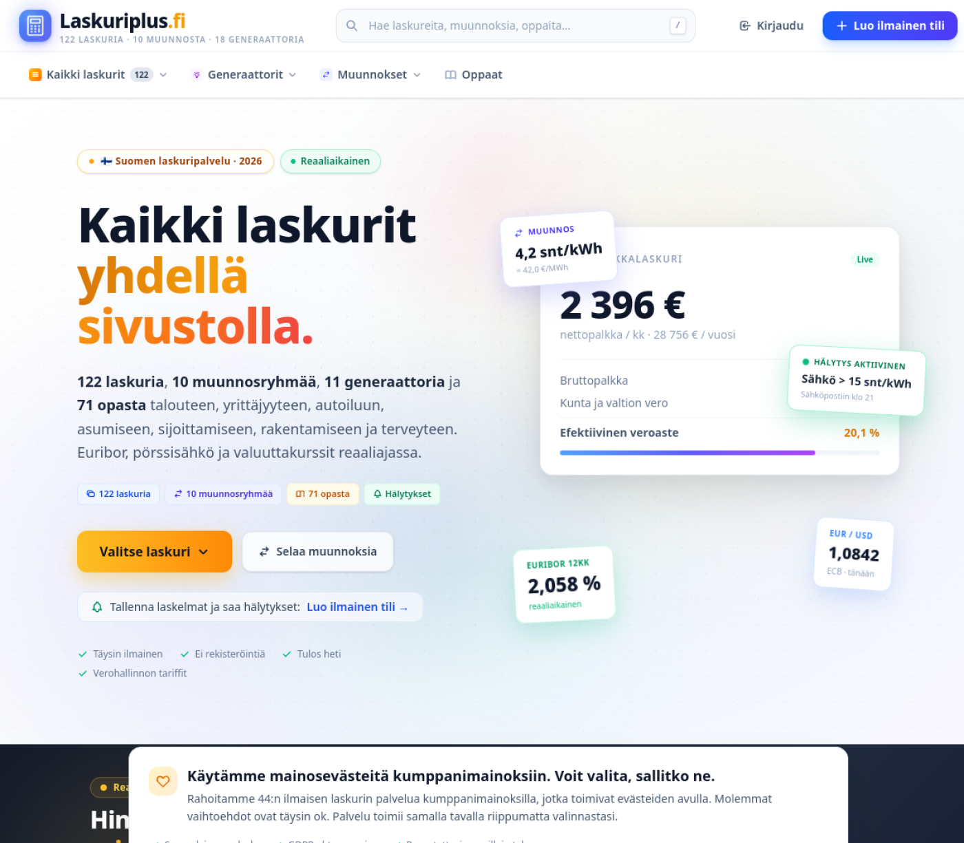Kuvakaappaus: Laskuriplus